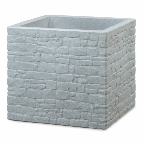 Hrnec Scheurich Stony Grey, plast, O 29 cm, šedý
