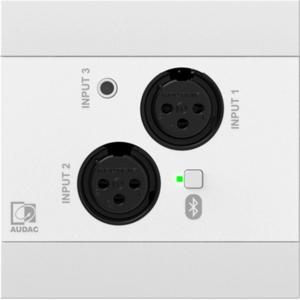 Audac  NWP320/W Síťový zvukový vstupní panel – 2 x XLR + ...