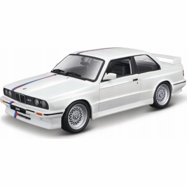Bburago BMW M3 1988 model vozidla (bílá)