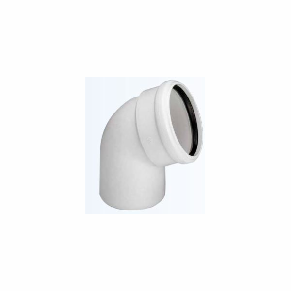 Koleno pro vnitřní kanalizaci Magnaplast Skolan, 58 mm, 45°