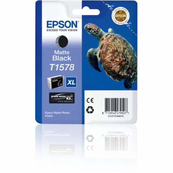 Epson T1578 - 25.9 ml - XL - matná čerň - originální - bl...