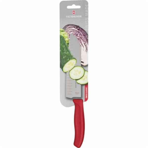 Victorinox Swiss Classic Santoku Knife 17cm red