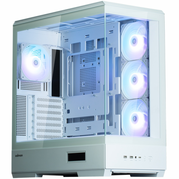 Zalman P50 DS  White, ARGB Fan x4