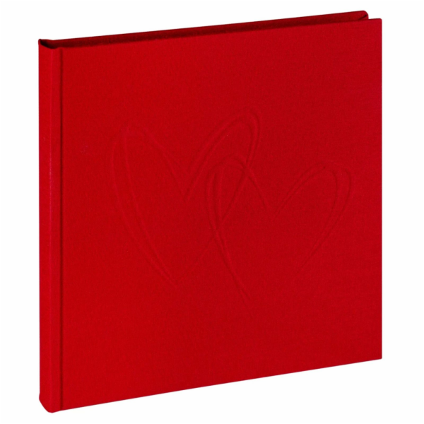 Walther My Heart rot       20x20 40 weiße S. Leineneinban...