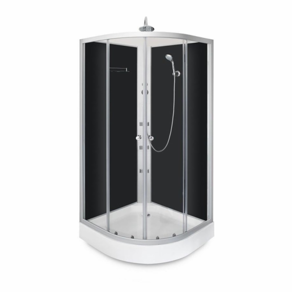 Sprchový kout Thema Lux QA063, masážní, půlkruhový, 800x8...