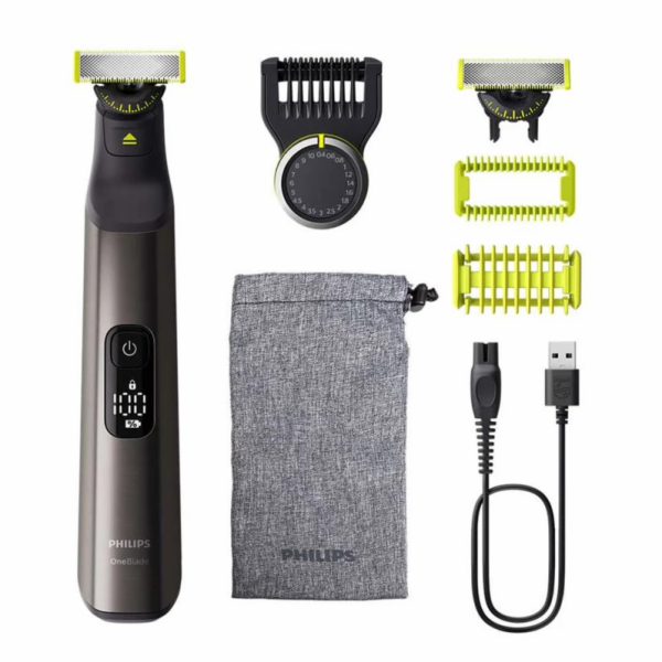 Holicí strojek Philips OneBlade Pro 360, li-ion, černo/ze...