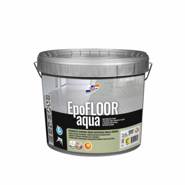 Epoxidové barvy na bázi Rilak Epofloor Aqua C 3,6L