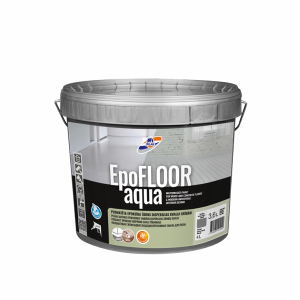 Epoxidová barva Rilak Epofloor Aqua šedá 3,6L