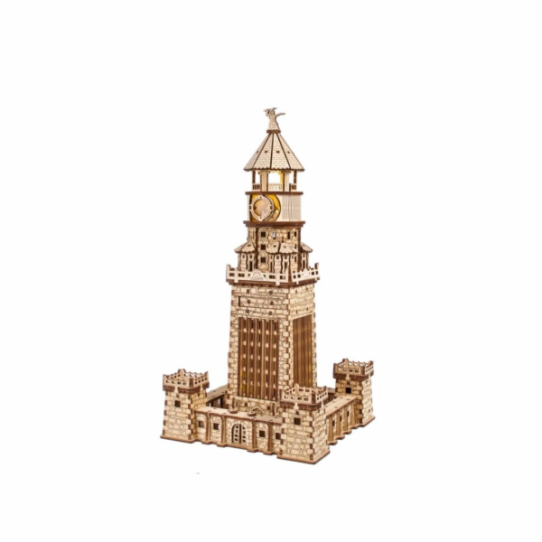 Ugears 3D dřevěné mechanické puzzle Alexandrijský maják