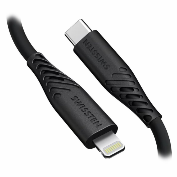 Swissten datový kabel soft silicone usb-c / lightning 1,5...