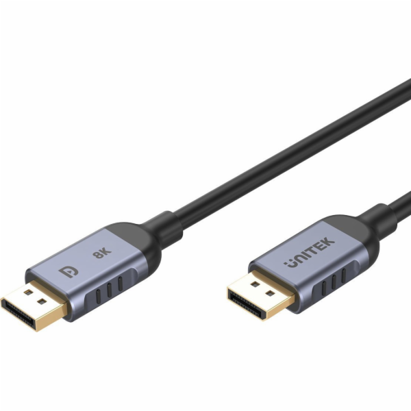 UNITEK C1628GY01-2M DisplayPort kabel Černá, Šedá
