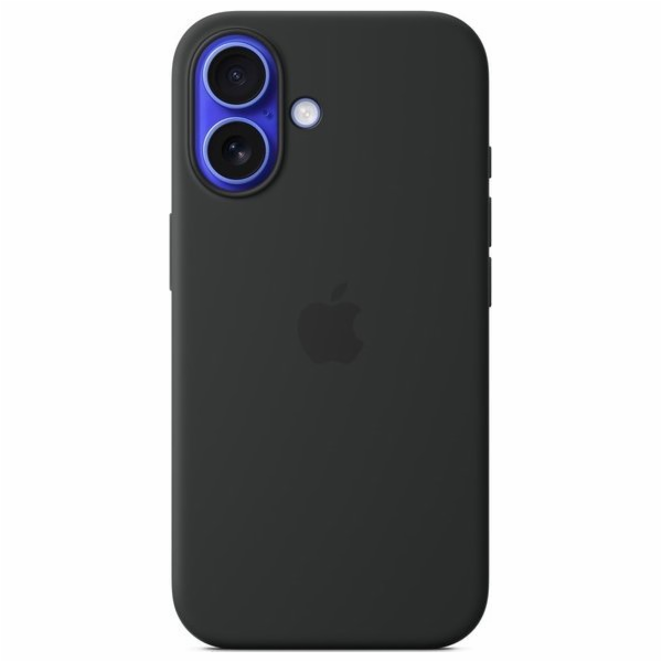 iPhone 16 Silicone Case with MS - Black