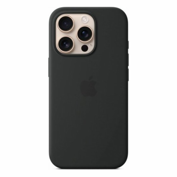 iPhone 16 Pro Silicone Case with MS - Black