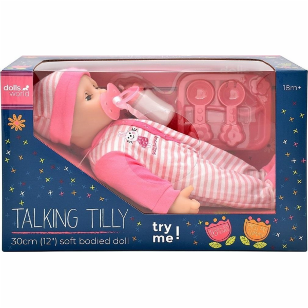 Dolls World - Interaktivní miminko Eliška 30 cm
