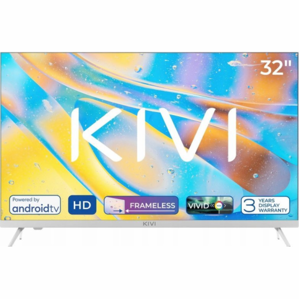 KIVI - 32 , HD, AndroidTV 11, Bílá, 1366x768, 60 Hz, rep....
