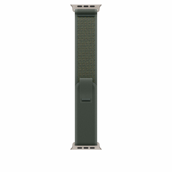 Apple Watch 49mm Green Trail Loop - M/L - Natural Titaniu...
