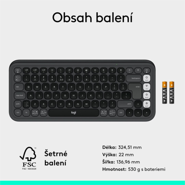 Logitech POP Icon Keys - Klávesnice - bezdrátový - Blueto...