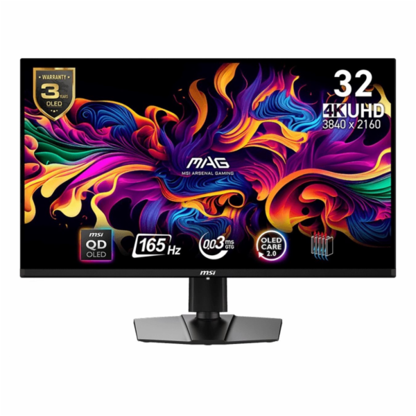 MSI MAG/321UP QD-OLED/31,5"/QD-OLED/4K UHD/165Hz/0,03ms/Č...