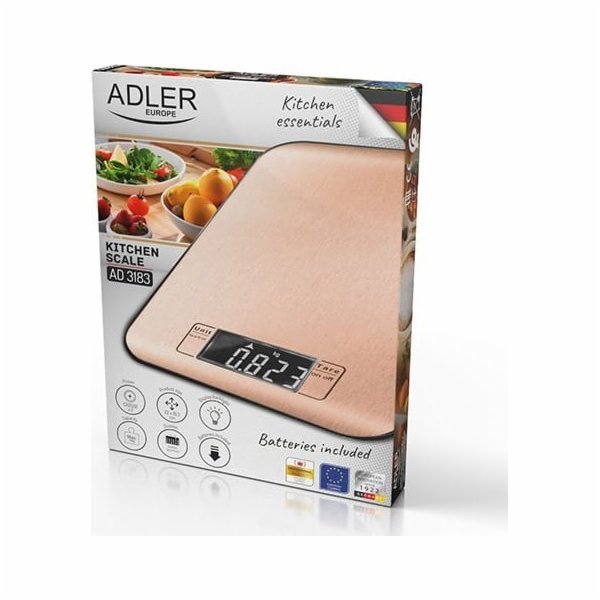 Kuchyňská váha ADLER AD 3183c Měď