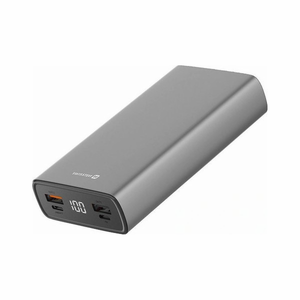 SWISSTEN ALUMINUM POWER BANK 20000 mAh 20W GREY