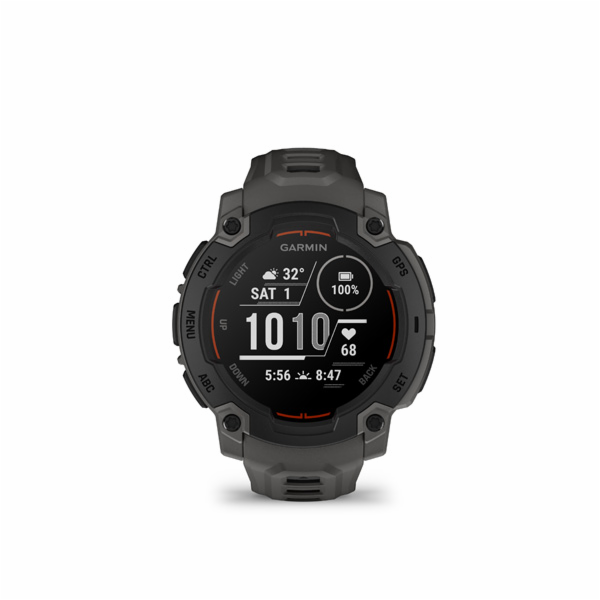 Garmin Instinct E – 45 mm, Black s charcoal páskem