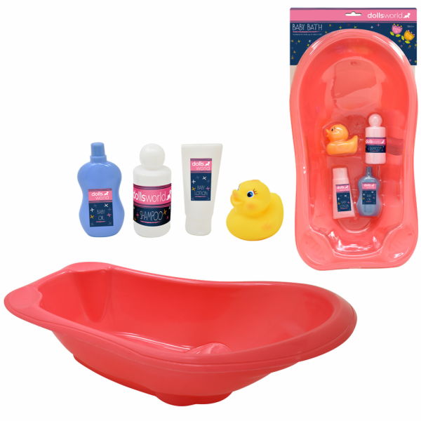 Dolls World - Koupací set pro panenky 46 cm s vaničkou a ...