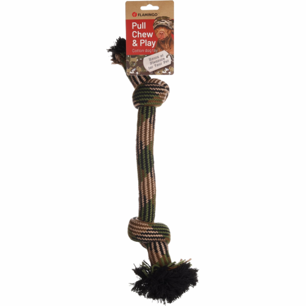 Flamingo Joe Hračka pro psy Lano maskáčové 47cm