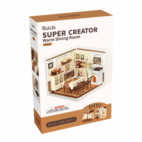 RoboTime 3D dřevěná skládačka Miniatura domečku Útulná jí...