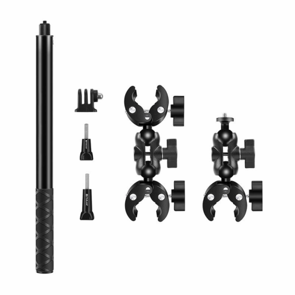 Motorcycle/bicycle mount PULUZ with a single clamp and se...