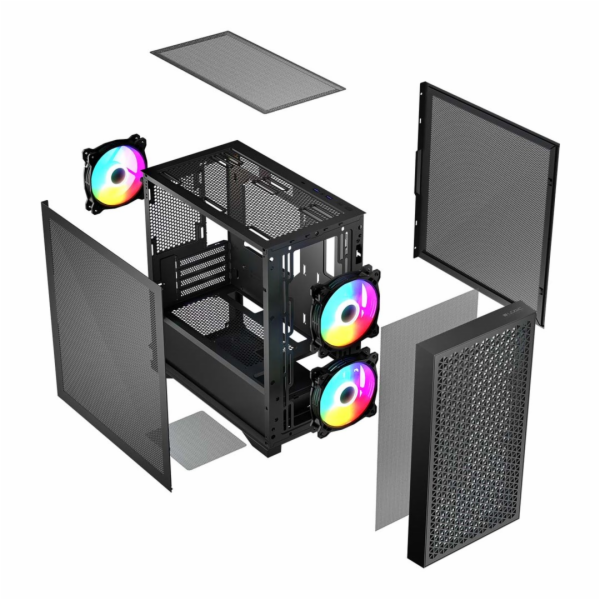 Logic DART PRO ARGB MINI skříň USB-C černá
