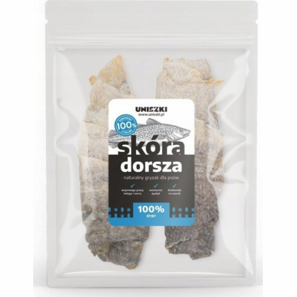 UNISZKI Kůže z tresky - pochoutka pro psa - 100g