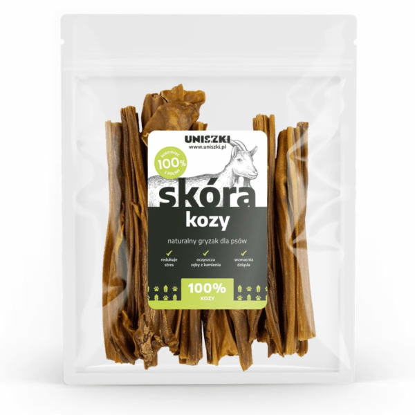 UNISZKI Kozí kůže - pochoutka pro psy - 100 g