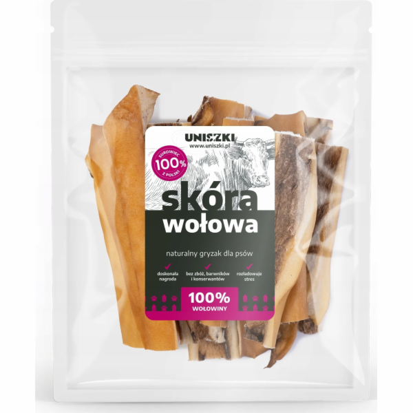 Hovězí kůže UNISZKI – pochoutka pro psa – 100 g