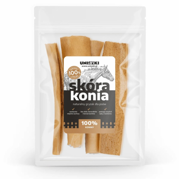 UNISZKI Koňská kůže - pochoutka pro psy - 100g