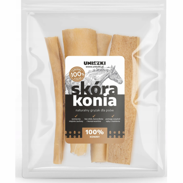 UNISZKI Koňská kůže - pochoutka pro psy - 100g