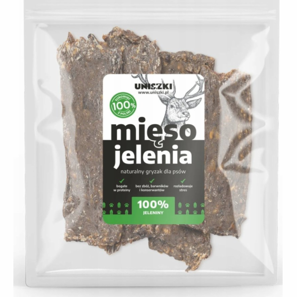UNISZKI Jelení maso - pochoutka pro psa - 90g
