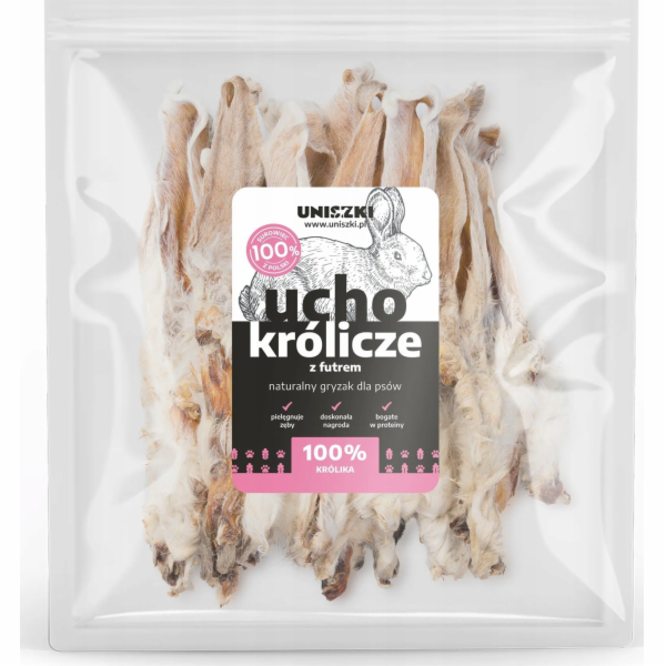 UNISZKI Králičí ucho s kožešinou - pochoutka pro psa - 20...