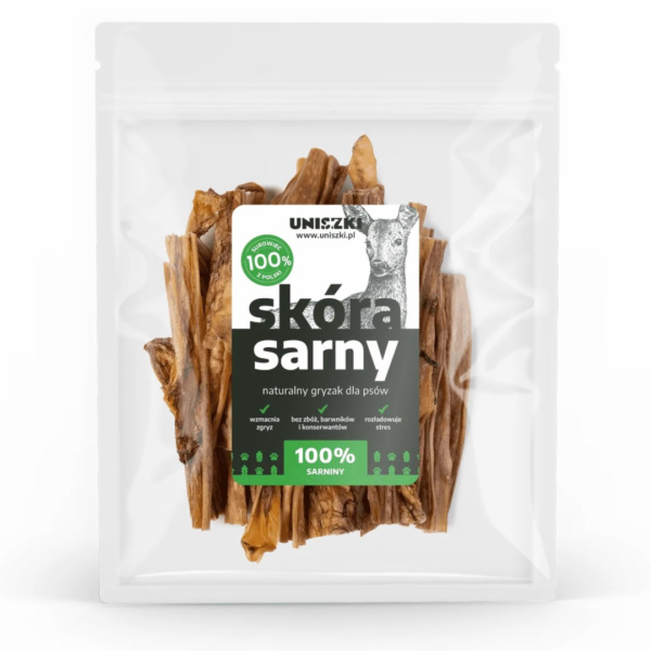 UNISZKI Srnčí kůže - pochoutka pro psa - 100g