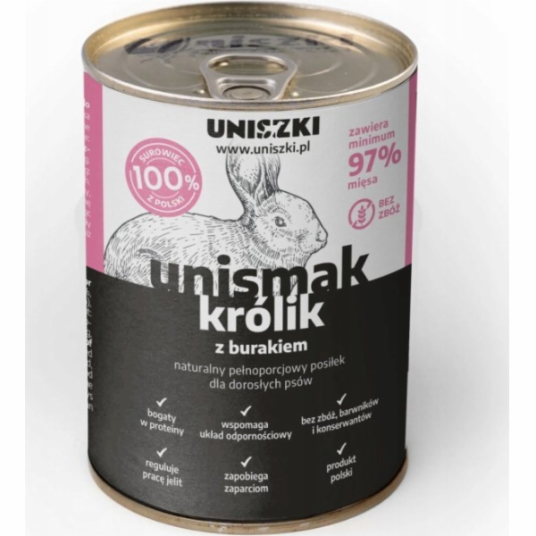 UNISZKI Unismak Králík s řepou - mokré krmivo pro psy - 410g