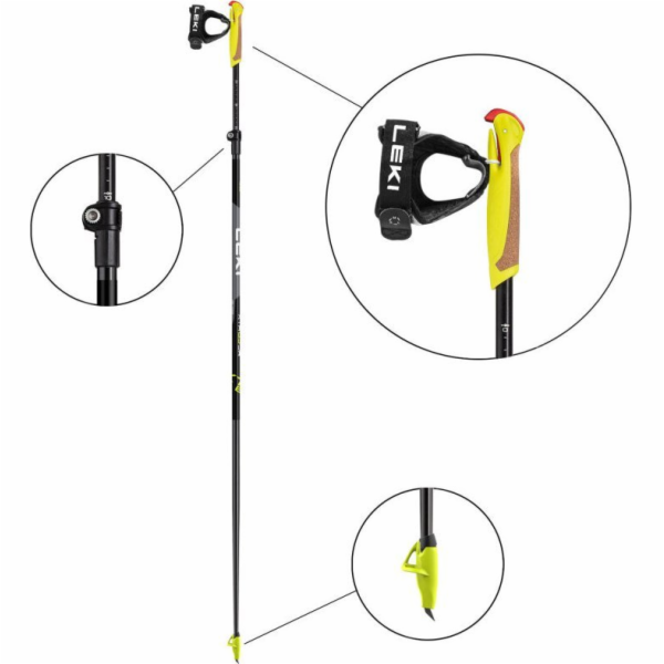 Léky LEKI STICKS XTA 6.5 Vario Jr. žlutá 135