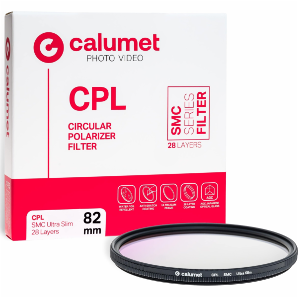 Calumet Filtr Calumet CPL SMC Filtr 82 mm Ultra Slim 28 v...