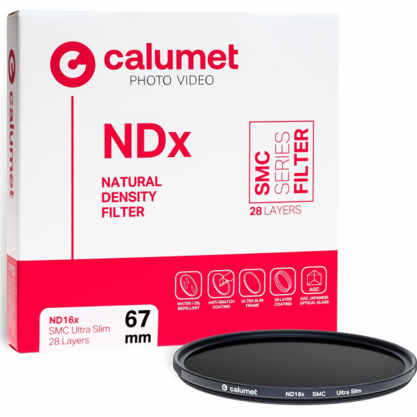 Filtr Calumet Calumet ND16x SMC filtr 67 mm Ultra Slim 28...