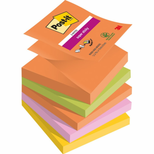 Post-It 3M Post-it® Super Sticky Z-Notes, BOOST, 76x76mm,...
