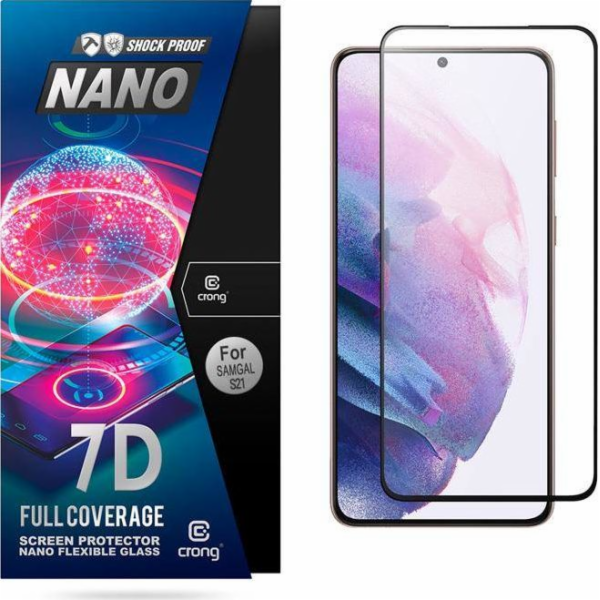 Hybridní sklo proti praskání Crong Crong 7D Nano Glass 9H...