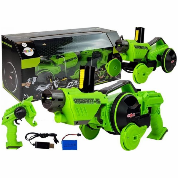 LEANToys Gun Launcher Autíčko 2 v 1 dálkově ovládané pěno...