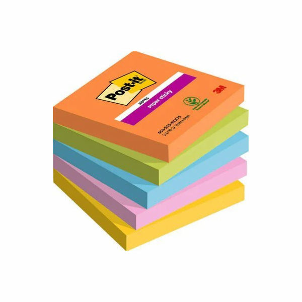 Post-It 3M Post-it® Super Sticky Notes, BOOST, 76x76mm, 5...