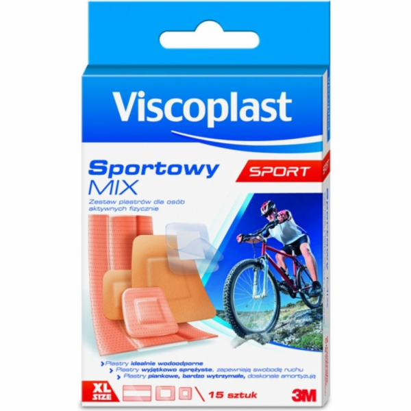 Viscoplast Sportovní náplast Mix 15 ks.