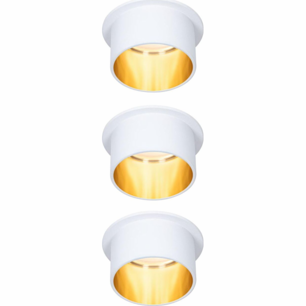 Paulmann Set Coin 3St.dimm LED 3x6W 2700K 230V bílá/zlatá