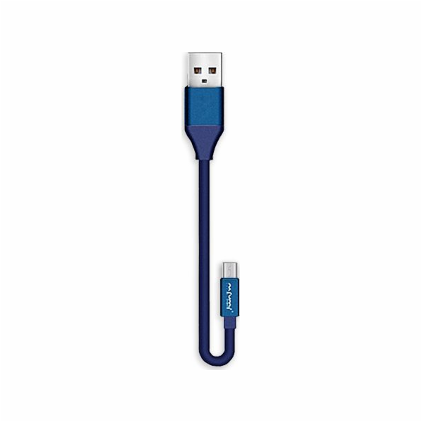Nafumi USB-A - microUSB kabel 0,3 m Modrý (25906)