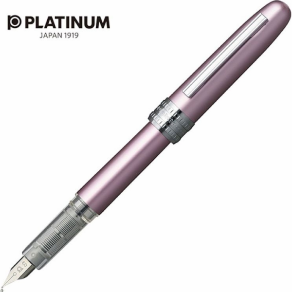 Plnicí pero Platinum Platinum Plaisir Pink, F, růžové